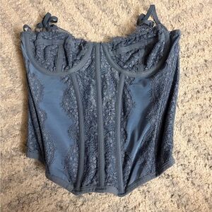 Urban Outfitters blue corset top